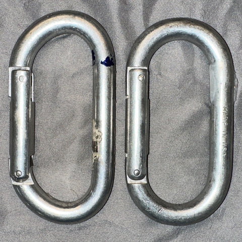2 Vintage Military Carabiners - Made in USA